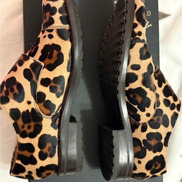 Leopard Print Double Monk Strap Loafers - Picture 5 of 7